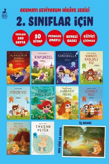 2. Sınıflar İçin Okumayı Seviyorum Hikâye Serisi