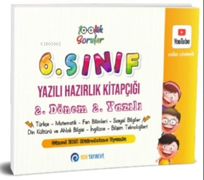 6. Sınıf Yazılı Hazırlık Kitapçığı 2. Dönem 2. Yazılı