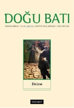 94. Sayı Deizm; Düşünce Dergisi Yıl: 23 / Sayı: 94 Ağustos, Eylül, Ekim 2020