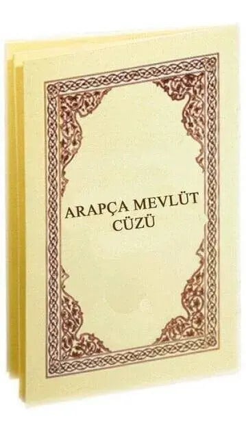 Arapça Mevlüt Cüzü-1868