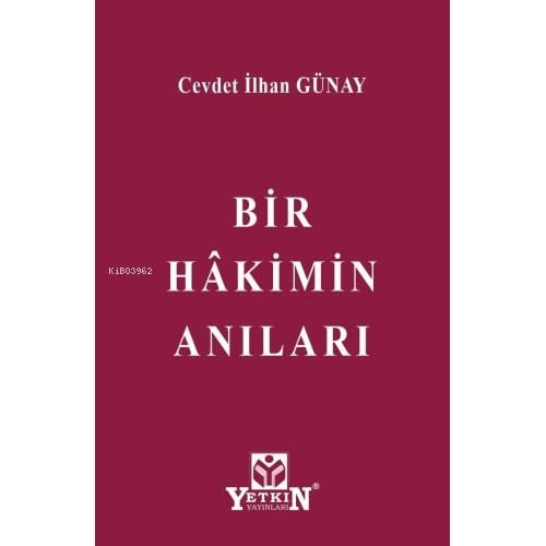 Bir Hâkimin Anıları