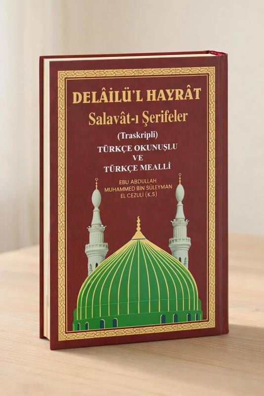 Delailül Hayrat Salavatı Şerifeler Ciltli Türkçe Okunuşlu ve Mealli Orta Boy