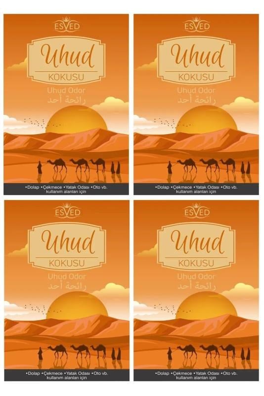 Dolap Ve Çekmece Kokusu Uhud Kokusu - 4 Adet