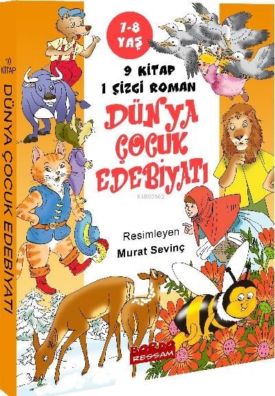 Dünya Çocuk Edebiyatı Seçme Öyküler (7-8 Yaş 10 Kitap Set)