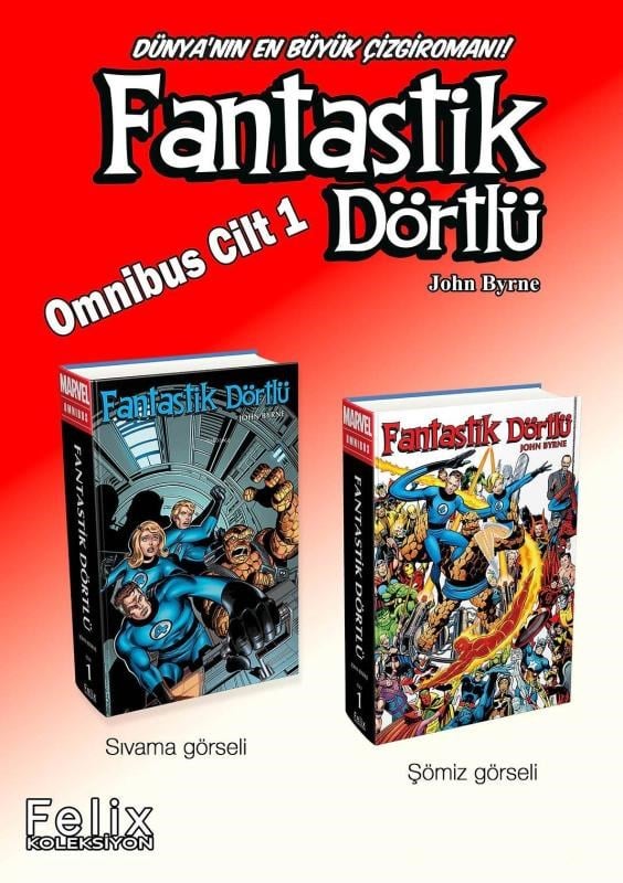 Fantastik Dörtlü Omnibus Cilt 1 Ana Kapak (255 Limitli Delux Edisyon)