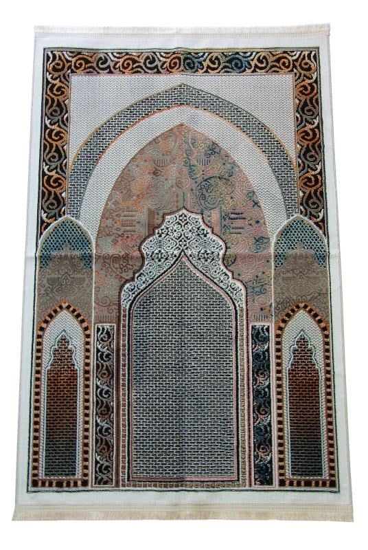Geleneksel Desenli Hediyelik Halı Tipi Dokuma Seccade Siyah