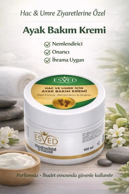 Hac ve Umre Ziyaretleri için Ayak Bakım Kremi