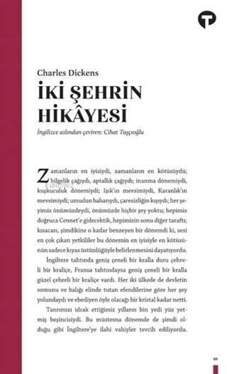 İki Şehrin Hikayesi