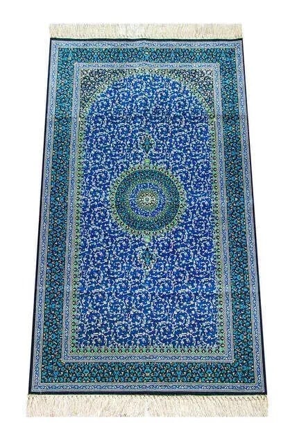 İpekşah İpekli Seccade - Mavi Renk