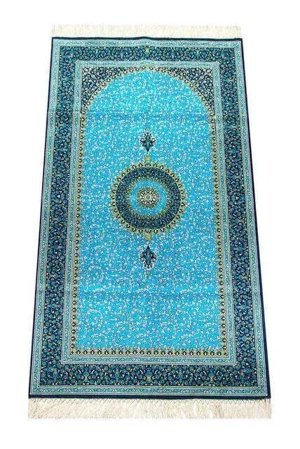 İpekşah İpekli Seccade - Turkuaz Renk