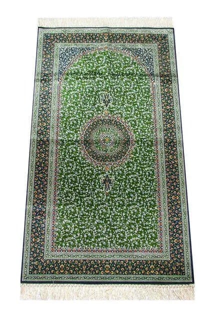 İpekşah İpekli Seccade - Yeşil Renk