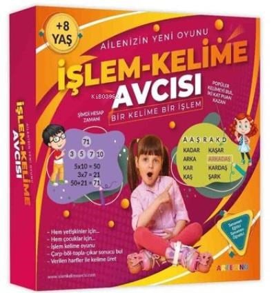 İşlem Kelime Avcısı Kutu Oyunu