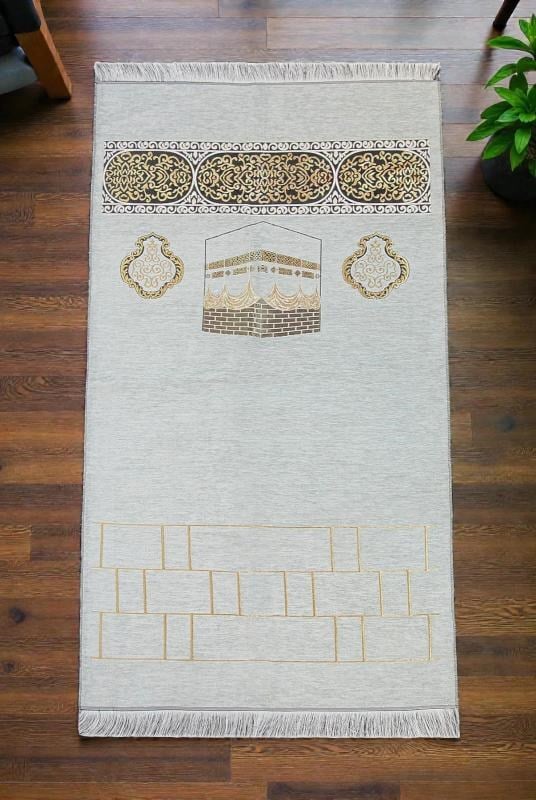Kabe Motifli Şönil Seccade - Gri