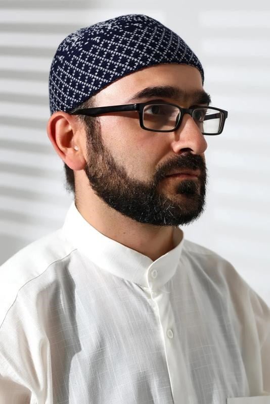 Kışlık Karyağdı Desenli Orlon Takke Lacivert