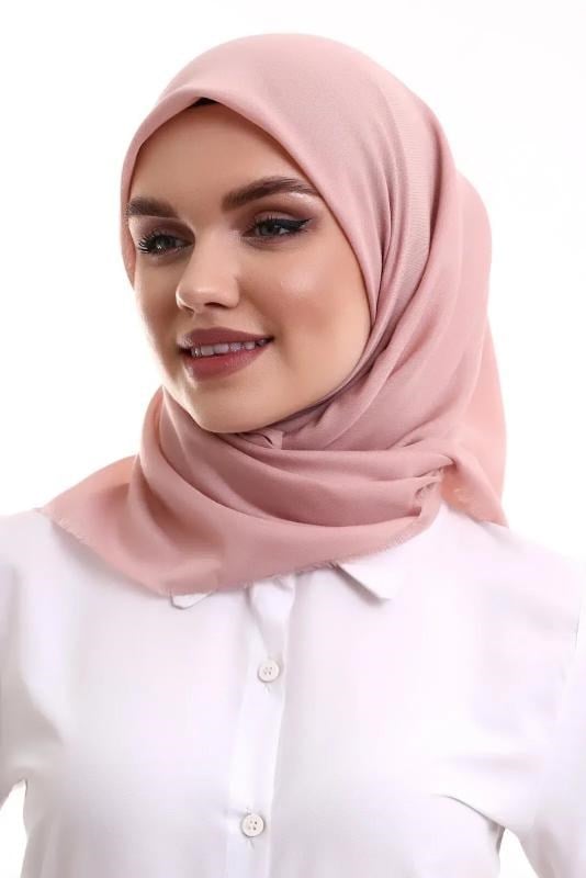 Kofra Desenli Baş Örtü - Pembe