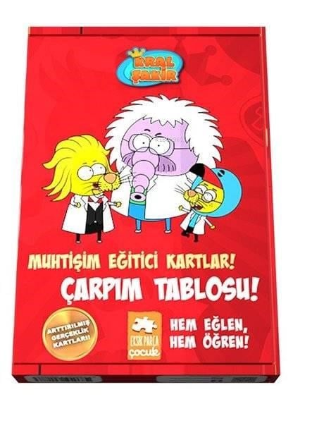 Kral Şakir Müthişim Eğitici Kartlar Çarpım Tablosu