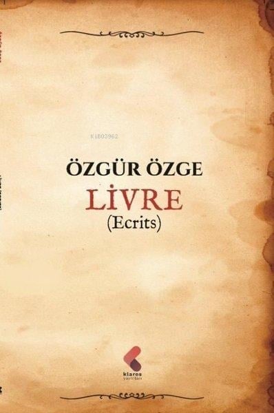 Livre - (Ecrits)