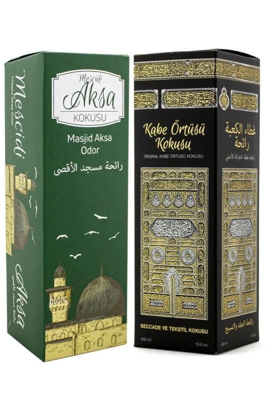 Mescidi Aksa ve Kabe Örtüsü Kokusu Sprey 400 Ml. Siyah