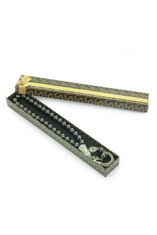 Metal  Püsküllü Hematit Doğaltaş Hediyelik Tesbih - 33lü - Küre Kesim