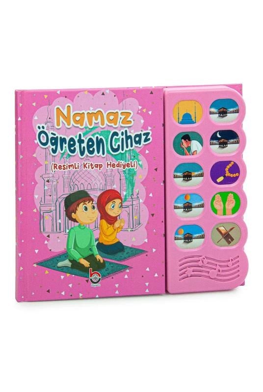 Namaz Öğreten Cihaz Resimli Kitap Seti Pembe