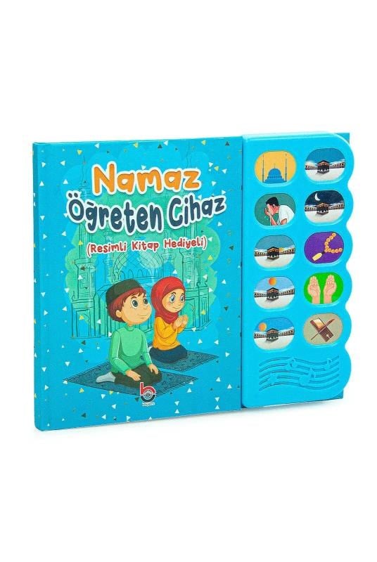 Namaz Öğreten Cihaz Resimli Kitap Seti Mavi