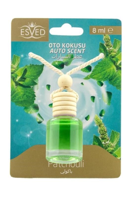 Paçuli Kokusu 8 Ml Araba Kokusu Cam Şişe