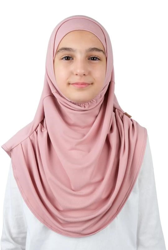Pratik Hazır Geçmeli Boneli Çocuk Şal Pembe