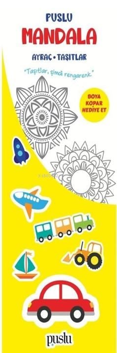Puslu Mandala Çocuk Ayraç - Taşıtlar