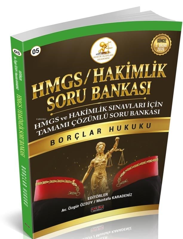 Savaş  Yayınevi HMGS-Hakimlik Soru Bankası Borçlar Hukuku