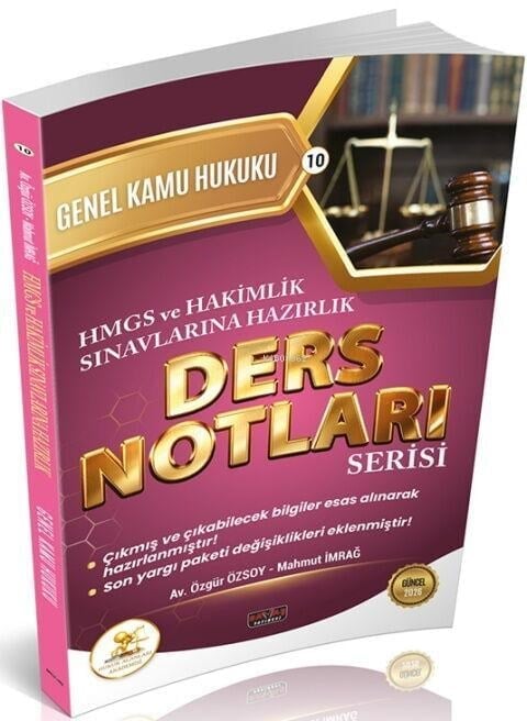 Savaş Yayınları 2026 HMGS Hakimlik HUKAL Genel Kamu Hukuku Ders Notları