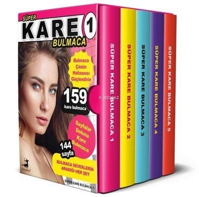 Süper Kare Bulmaca Seti - 5 Kitap Takım