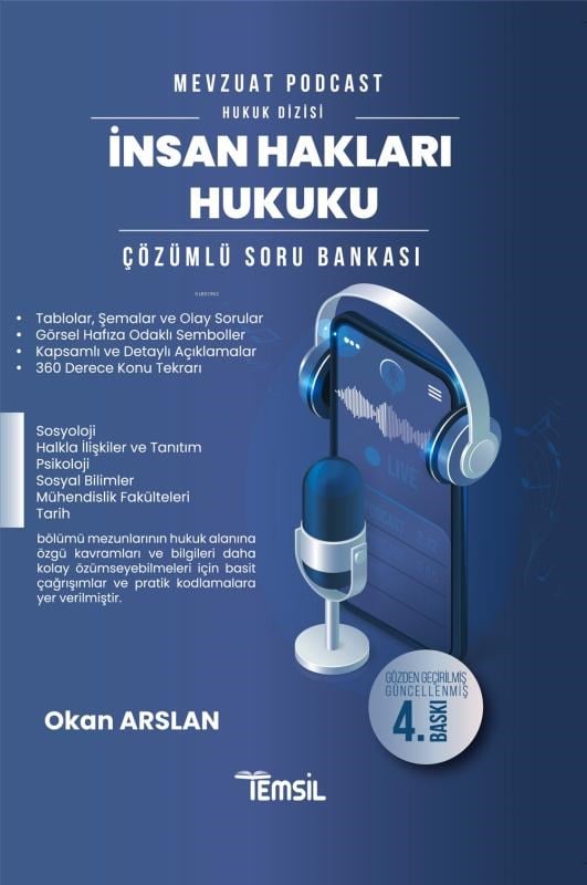 Temsil Kitap Mevzuat Podcast - Hukuk Dizisi İnsan Hakları Hukuku Çözümlü Soru Bankası