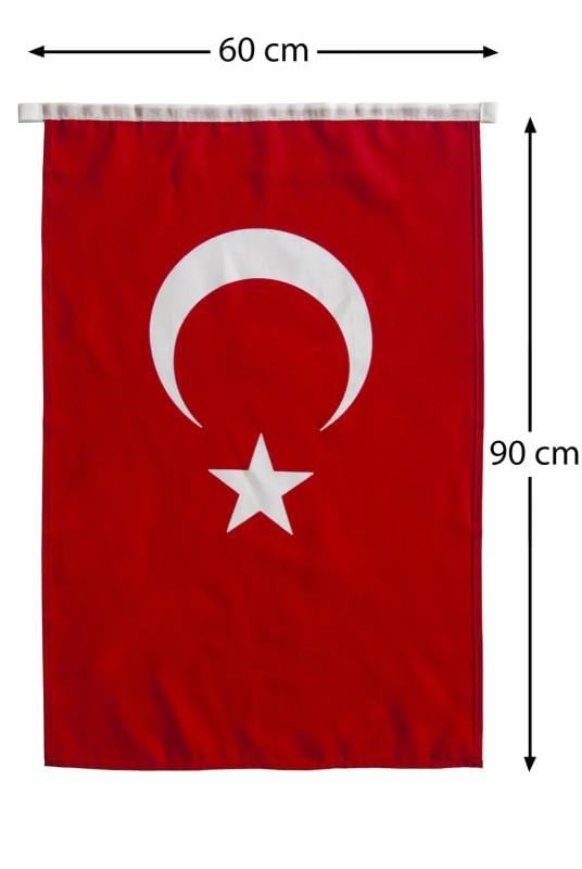 Türk Bayrağı 60x90 cm Alpaka Kumaş
