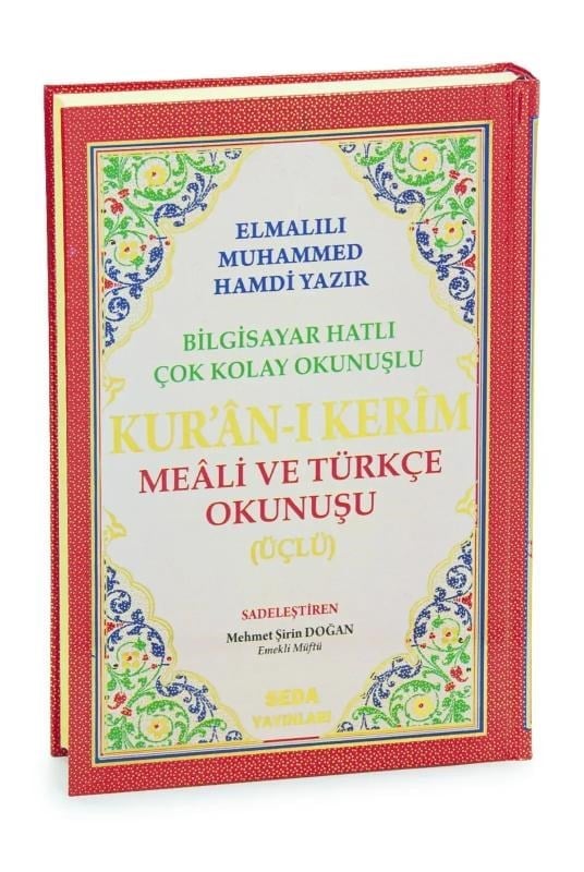 Üçlü Mealli Arapça Türkçe Okunuşlu Kuranı Kerim Orta Boy