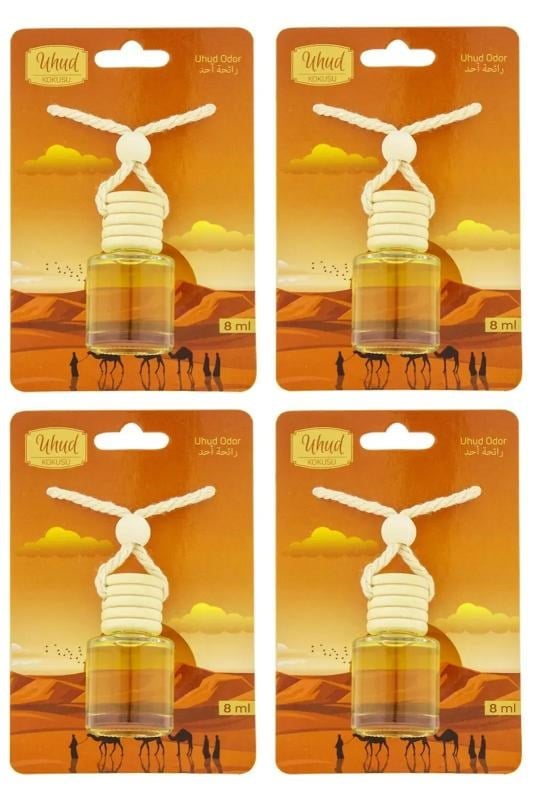 Uhud Kokusu 8 Ml Araba Kokusu Cam Şişe 4 Adet
