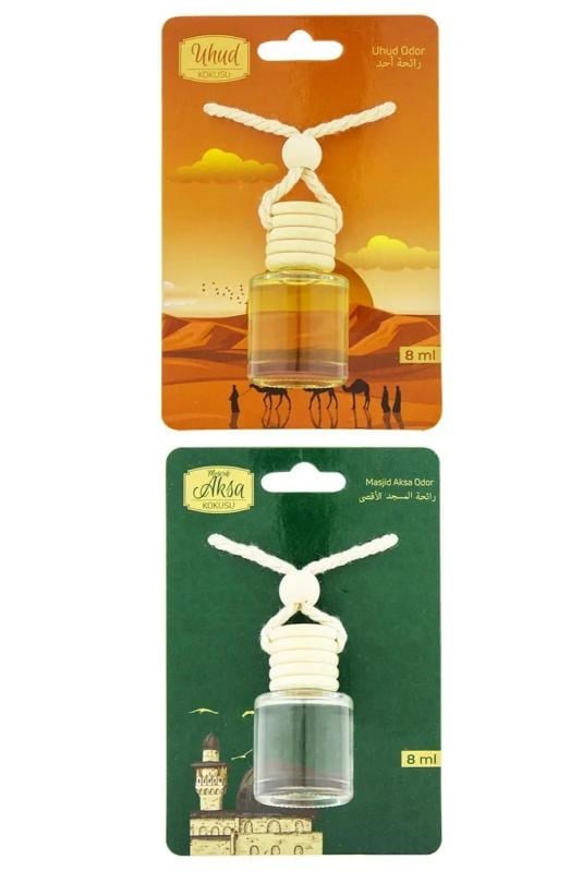 Uhud Kokusu Ve Mescidi Aksa Kokusu 8 Ml Araba Kokusu Cam Şişe