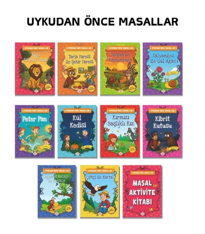 Uykudan Önce Masallar Seti (10 Kitap +1 Aktivite Takım)