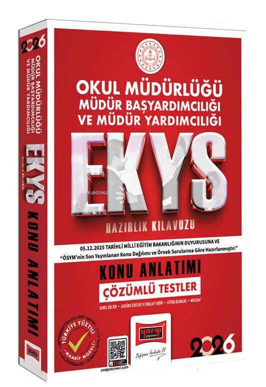 Yargı Yayınları 2026 EKYS Okul Müdürlüğü Müdür Başyardımcılığı ve Müdür Yardımcılığı Konu Anlatımı
