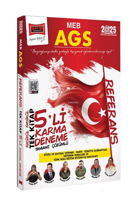 Yargı Yayınları  MEB-AGS Referans Fasikül Fasikül Tek Kitap 5 Karma Deneme (Tamamı Çözümlü)