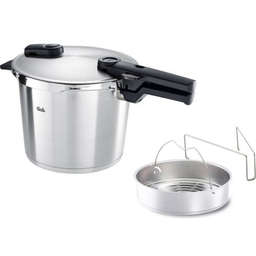 Fissler Vitaquick Premium Buhar Aparatlı 6 lt Düdüklü Tencere