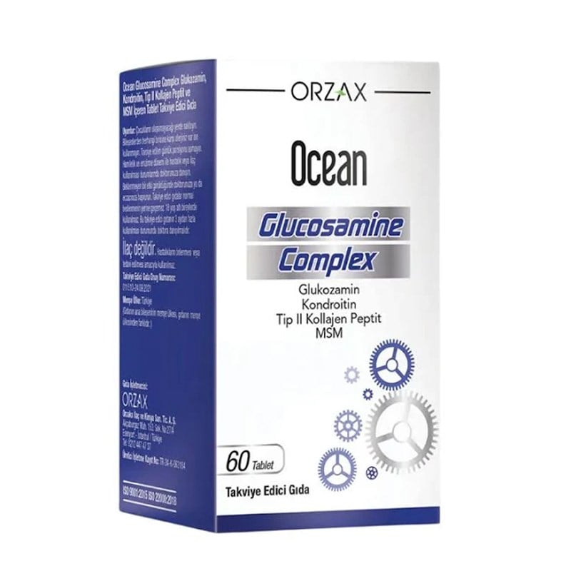 Orzax Ocean Glukozamin Komplex Takviye Edici Gıda 60 Tablet