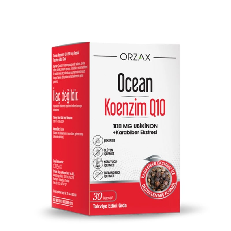 Orzax Ocean Koenzim Q10 30 Kapsül