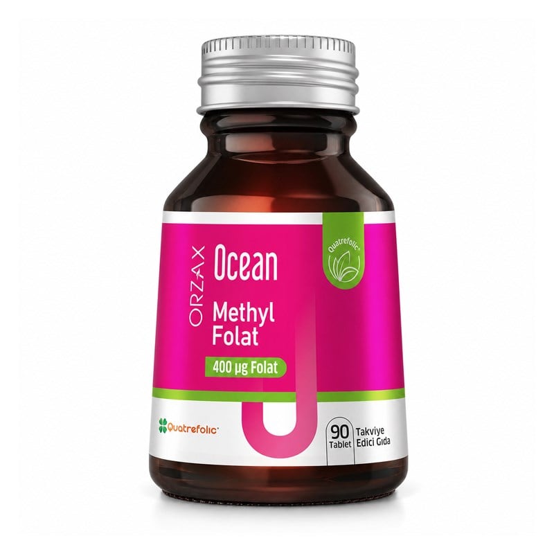 Orzax Ocean Methyl Folat Takviye Edici Gıda 90 Tablet
