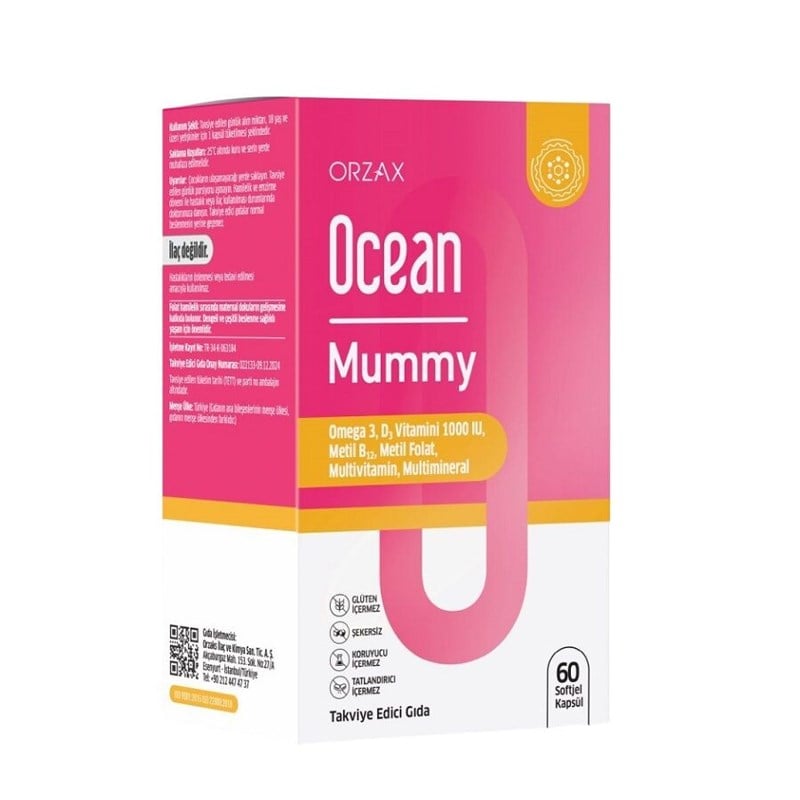 Orzax Ocean Mummy Takviye Edici Gıda 60 Kapsül