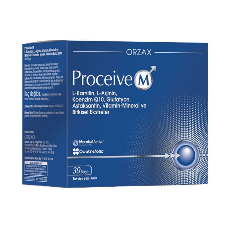 Orzax Proceive M Takviye Edici Gıda 30 Saşe