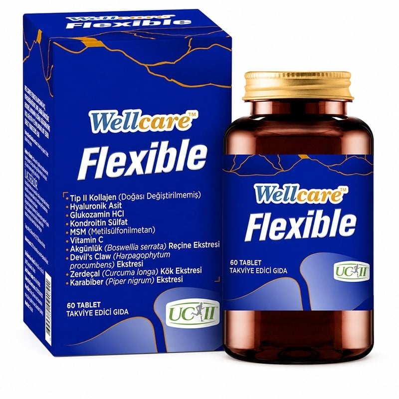 Wellcare Collagen Flexible Takviye Edici Gıda 60 Tablet