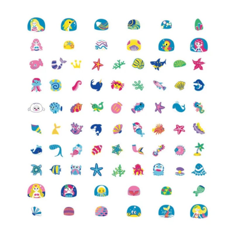 Avenir Simli Tırnak Çıkartmaları - Ocean