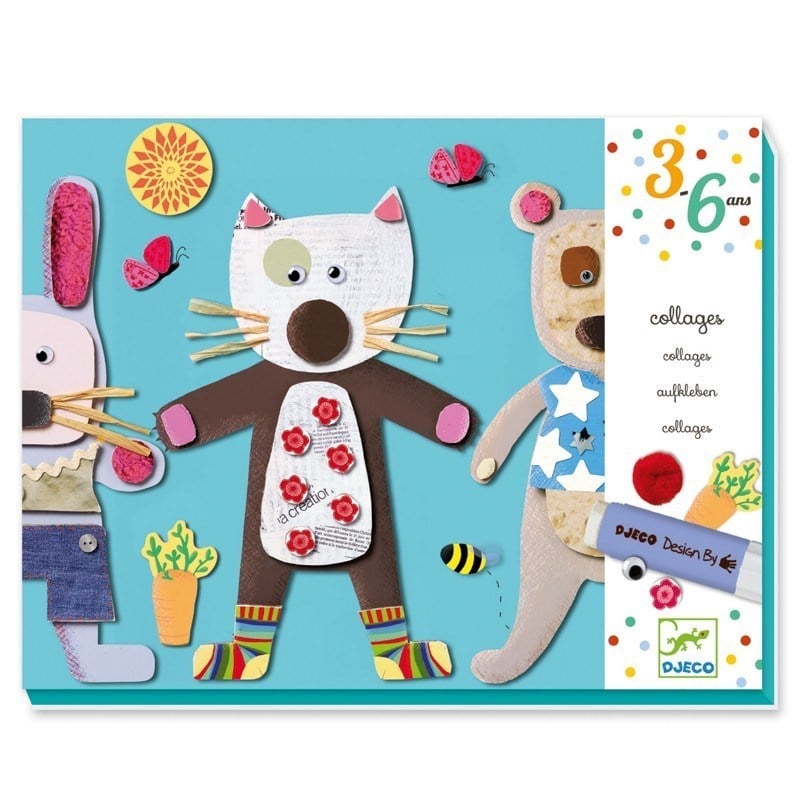 Djeco Kağıt Yapıştırma - Collages For Little Ones