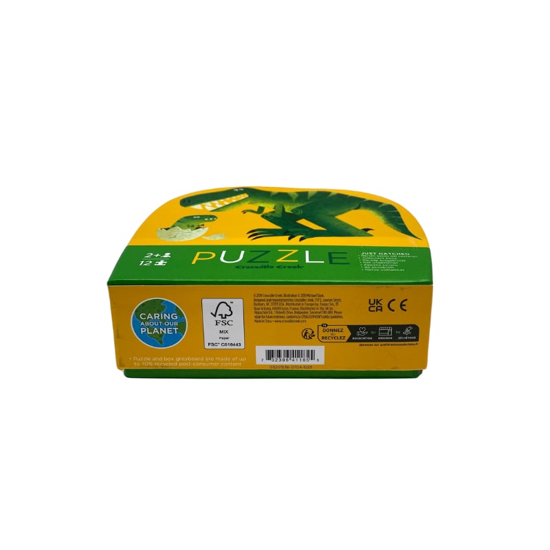 Crocodile Creek  Mini Puzzle - 12  Parça - Dinozor Ve Yavrusu