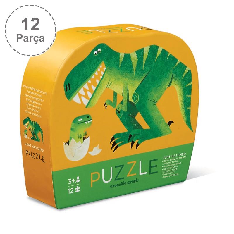 Crocodile Creek  Mini Puzzle - 12  Parça - Dinozor Ve Yavrusu